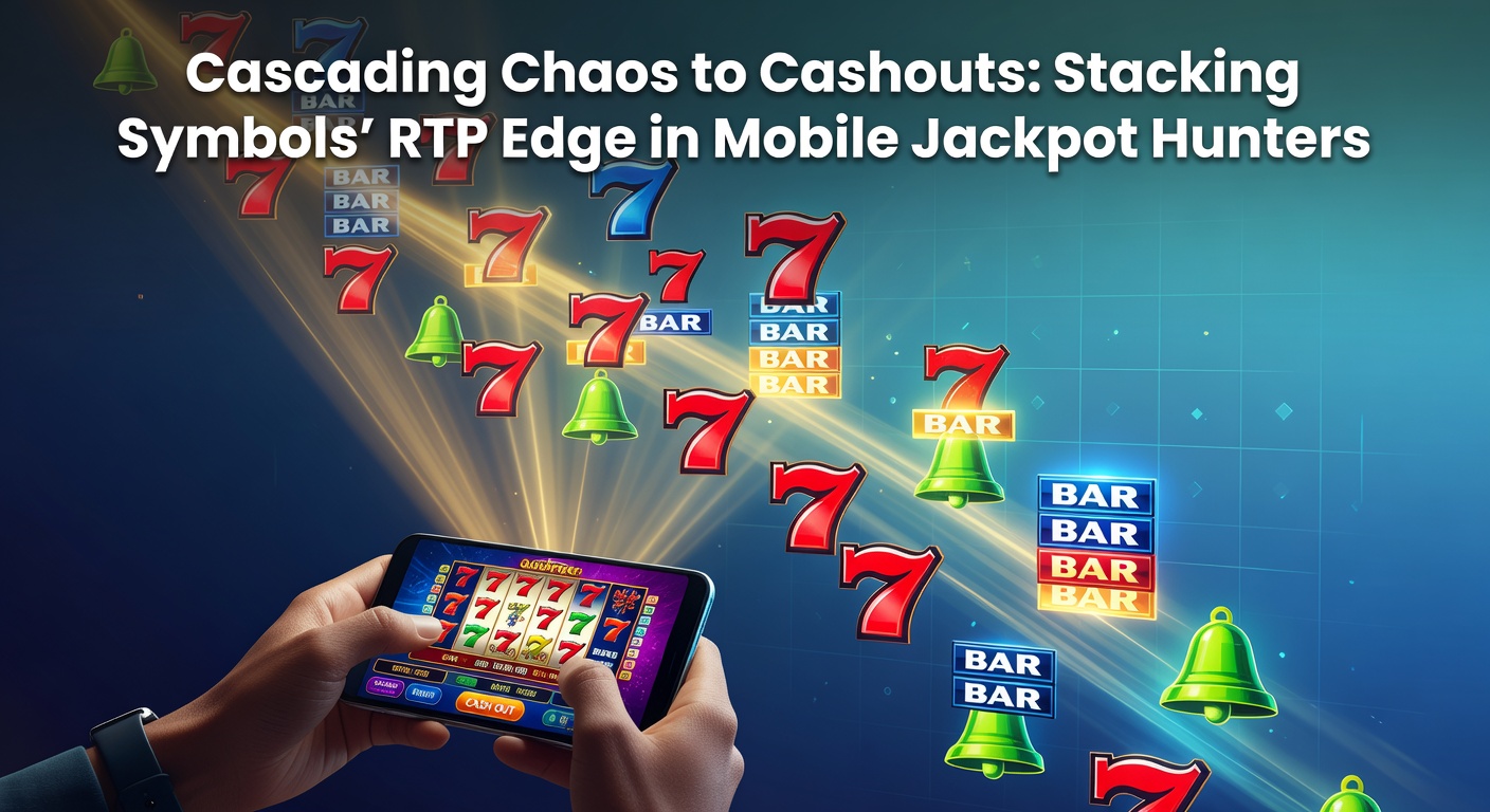 Vibrant mobile slot screen showing cascading symbols tumbling down reels amid exploding wins and stacking wilds building jackpot potential