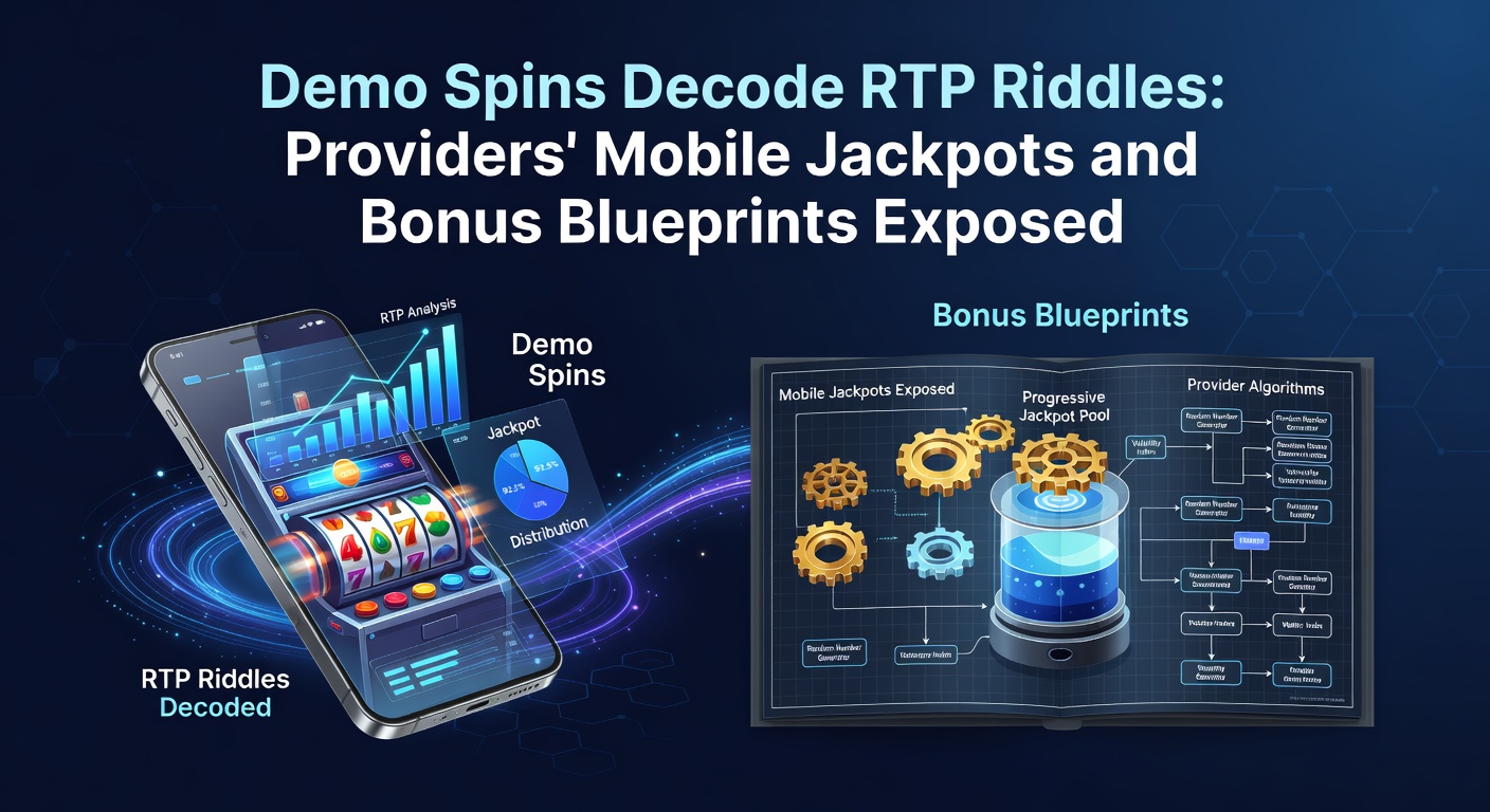 Vibrant mobile slot screen displaying demo spin interface with RTP metrics and jackpot counters glowing in neon hues