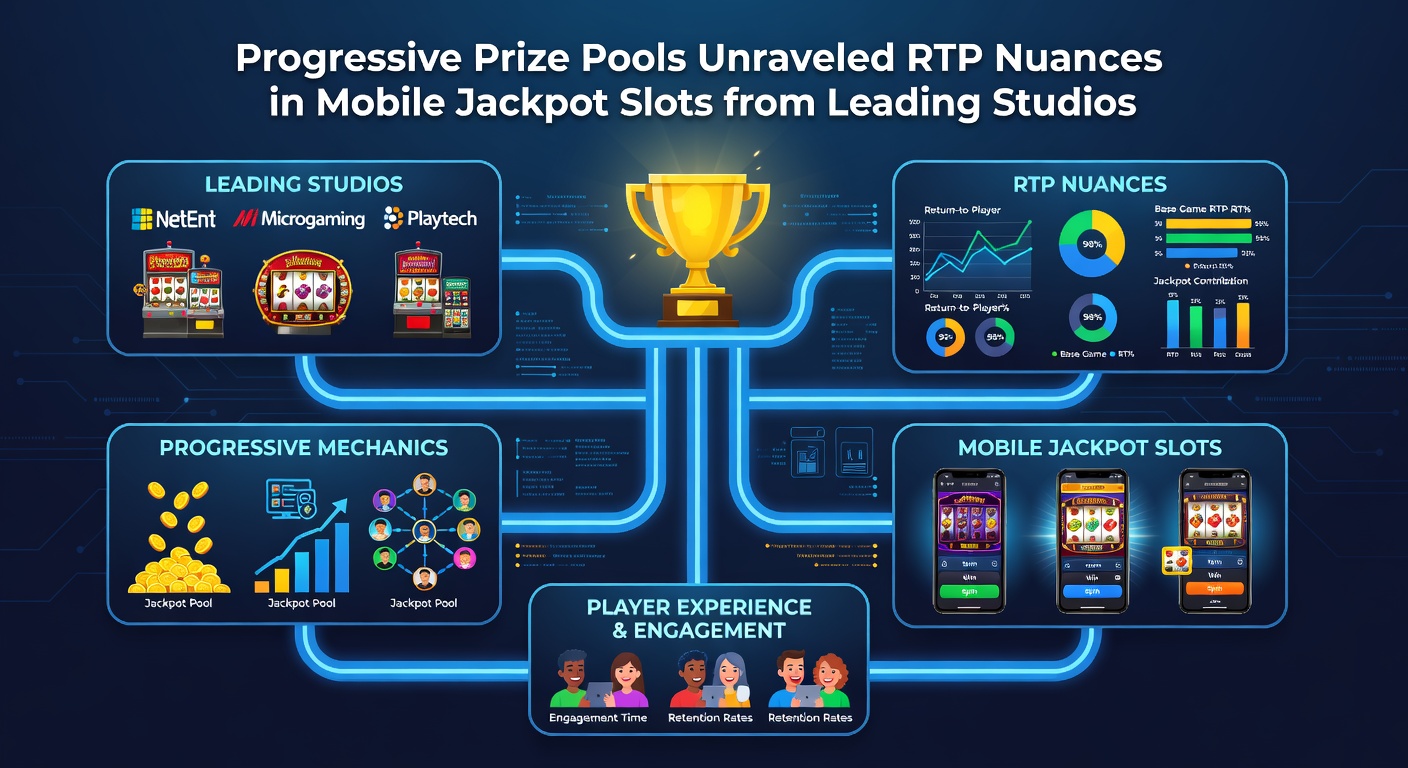 Dynamic chart illustrating RTP curves alongside rising progressive jackpot pools on a mobile slot interface