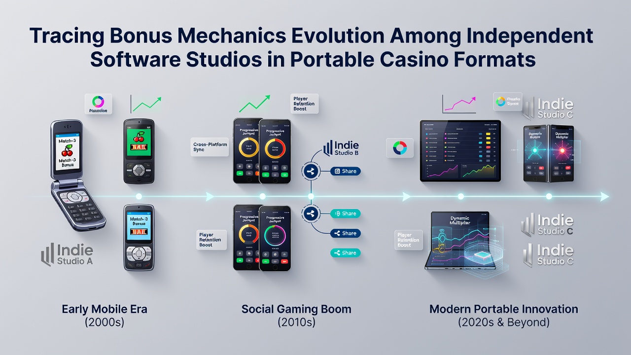 Evolution of bonus mechanics in mobile slots by independent developers