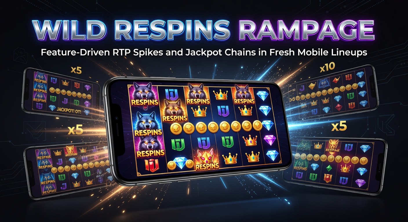 Vibrant mobile slot screen showing cascading wild respins triggering jackpot chains amid explosive feature activations